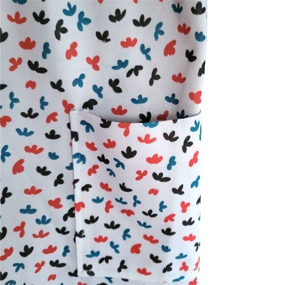 Vintage  Womens Button Up Collar Top with Pockets  L Multi-Color - Picture 3 of 6